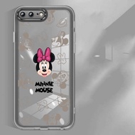 for iPhone 7 Plus 6 6s Plus iphone7 8 Plus Cute Minnie Mouse Case Mobile Casing Cartoon Design Anti-Slip Side Candy Clear Color Cover