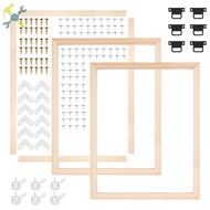 3 Pack 16x20 Inch Wood Canvas Stretcher Bar Set Pine Wood Frame Kit for Oil Painting and Diamond Art