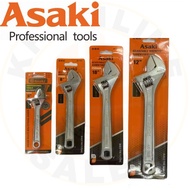 Asaki HEAVY DUTY ADJUSTABLE SPANNER 6”150MM/8”200MM/ 10”250MM/ 12”-300MM/ASAKI ADJUSTABLE SPANNER