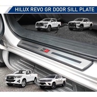 GR SPORT Toyota Hilux Revo Rogue Rocco 2016 - 2023 GR Door Side Sill Step Kick Scuff Plate Bar Cover