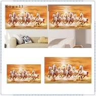 Eigell Seven Horses Picture Print Artwork Decorative Gift Crafts Print Picture Painting for Wall Off