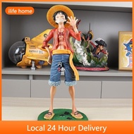 Shipping from Selangor 42cm Luffy Action Figure Smiley Face Statue 1:4 Anime One Piece Figure COD st