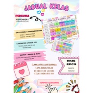 🌈 MINI JADUAL KELAS COMEL & WARNA-WARNI 🌈 SCHOOL TIMETABLE