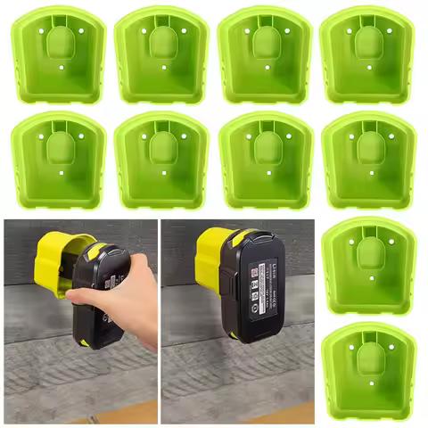 2~10Packs for RYOBI 18V Li-ion Ni-cd Battery Holder,Wall Mount Battery Storage Rack Fixed Bracket fo