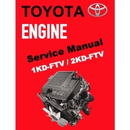 TOYOTA 1KD-FTV / 2KD-FTV / D4D ENGINE SERVICE REPAIR WORKSHOP MANUAL + TUTORIAL