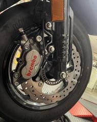 [六代勁戰/水冷BWS/水B]對四卡鉗套餐 黑底紅字 灰底紅字 B牌卡鉗 BREMBO 剎車提升 煞車力提升 直上 桃園