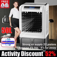 50L Industrial Air Cooler Portable Air Conditioner Fan Fast Cooling Remote Control Air Cooler Aircond Kipas Angin Sejuk