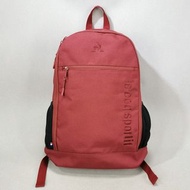 法國 le coq sportif 法國公雞 紅色帆布 背囊