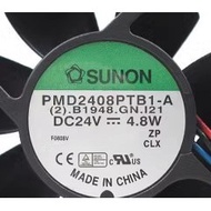 [Ready Stock Cooling Fan] PMD2408PTB1-A DC24V 4.8 W 5.0 W YM2408PTS1 Original Genuine SUNON Axial Fa