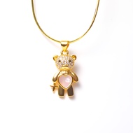 LS สร้อยคอแฟชั่น สร้อยคอแฟชั่น สร้อยคอหมีการ์ตูน n2499