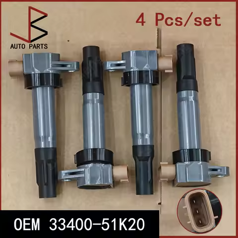 4pcs/lot OEM 33400-51K00 33400-51K20 Ignition Coil For Suzuki GRAND VITARA II KIZASHI SWIFT IV SX4 S