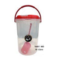 Yokoko 14L Handy Container/Kitchen Organizer Transparent Storage Box