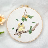 JIYAN2866 3D Embroidery Kits Handmade Bird DIY Embroidery Kits Flower Embroidery Stitching Kits