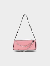 My Accessories กระเป๋าสะพายข้างรุ่น Grunge Charm - สีชมพูและดำ