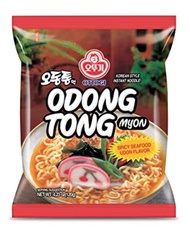 OTTOGI ODONG TONG Myon Spicy Seafood Udon / Mie Instan Korea NON HALAL