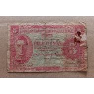 5 Cents George King Straits Settlements