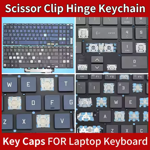 Replacement Keycap Key Cap&Scissor Clip&Hinge For HP OMEN Gaming 16-B 16-C TPN-Q265 Q267 TPN-Q236 La