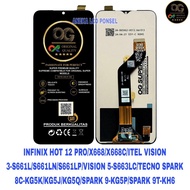 LCD infinix hot 12 PRO/X668/X668C/ITEL VISION 3-S661L/S661LN/S661LP/VISION 5-S663LC/TECNO SPARK 8C-K