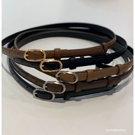Tintin Korea Genuine Korean 1.5mm Classy Thin Belt bucks & leather B2516