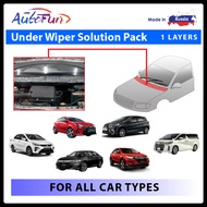 AUTOFUN Under Wiper Soundproofing / Noise Deadening Solution Pack – 1 LAYERS (Compact / Sedan / MPV / SUV / Van)