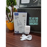 T/C CHARGER AT-110 SAMSUNG 18W MICRO FAST CHARGING SAMSUNG MICRO 18W CHARGER/