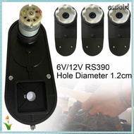 ESPOIR Electric Gearbox, Hole Diameter 1.2cm Gearbox Replacement Motor, High Torque 6V/12V RS390 Car