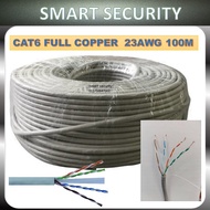 UNVISION CAT6 CABLE 100M 100% FULL COPPER 23AWG CAT 6 RJ45 NETWORK CABLE