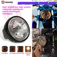 Bimota New Motorcycle Headlight Yellow Universal Motorcycle Headlight Turn Signal.