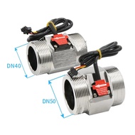 1.5/ 2 Inch DN40 DN50 Large Diameter Water Flow Meter Hall Turbine Flow Meter 304 Stainless Steel Wa