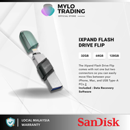 Sandisk iXpand Flip Flash Drive Flip OTG USB for iPhone & iPad (32GB/64GB/128GB) - SDIX90N