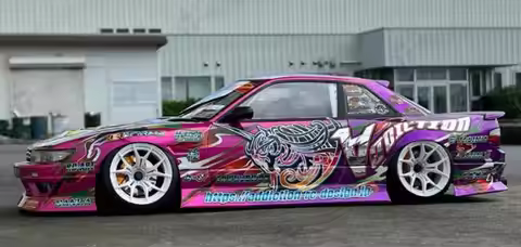 Universal S13 S15 180SX JCTT 350Z GTR R33 Car AUTO Body Shell Decals/Stickers 1/10 RC Drift Electric