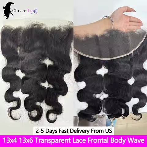 13x4 13x6 Ear To Ear Transparent Frontal Lace Only 114-22Inch Body Wave HD Lace Closure Human Hair 1