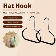 9pcs Durable Circle Ring Hat Hanger Non-marking Non-slip Hat Storage Hook Scarf Towel Tie Hanging Ra