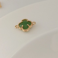 Lucky 4-leaf clover shaped lock Charm