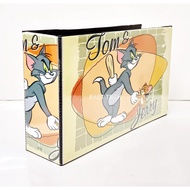 Tom and Jerry CD Sleeve Hard Cover SMALL PVC 2D Ring CD VCD File / CD VCD Sleeve Refill Filing Holde