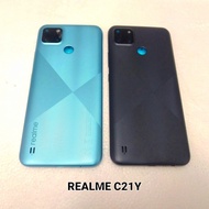 Backdoor back cover back casing realme c21y - Black