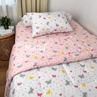KATUN MAIRA BEDDING / ANTI-SLIP COTTON SHED WITH BUTTERFLY MOTIF / QUEEN SHED SHEETS / KING SHED SHE