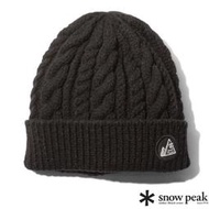 豐原天嵐【日本 Snow Peak】輕量百搭保暖針織帽 毛線帽 無簷小便帽 毛帽 護耳帽_MM4310-AC03BK