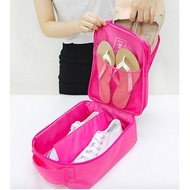 READY STOCK Nylon Waterproof Travel Shoes Storage Organiser Bag