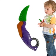 3D Printing Gravity Toy Fidget Knives Sensory Push Toys Foldable Toy Knives 3D Gravity Radish Knives
