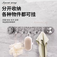 Hws Rotating Suction Cup Hook Wall Mounted Nail-free Towel Rack Strong Load-bearing Waterproof Rustp