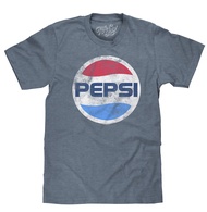 Men's Big and Tall Faded Pepsi Shirt - 70s Pepsi Cola Soda Logo Shirt