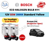 BOSCH Eco H11 Halogen Headlamp Bulb Low Beam 12V 55W H11 Bulb for Proton Iriz (Projector Type) (Year