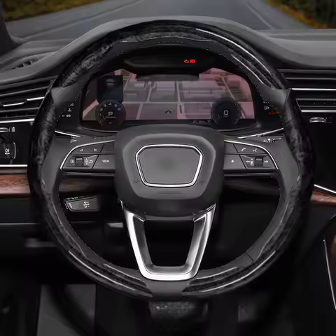 Suitable for Audi Wood Steering Wheel Cover Suitable for R4 B8 A3 8P B6 B7 A6 C6 A1 A5 8L Tt C5 B5 Q