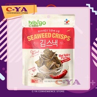 CJ BIBIGO Seaweed Crisps w/ Brown Rice Hot &amp; Spicy Flavor 20g