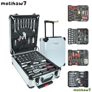 MOLIH 187Pcs Tool Box Set, Socket Wrench Trolley Box Type Tools Set, Portable High Hardness Professi