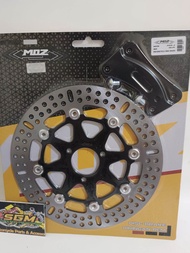 DISC BRAKE MIO /PIRINGAN CAKRAM DEPAN VARIASI MOS BLACK BULAT MODEL KTC SIZE 260MM PLUS BREKET DAN B