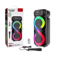 Portable Bluetooth Speaker 16W | Super Bass, Wireless Speaker with Mic | Rechargeable Party Speaker