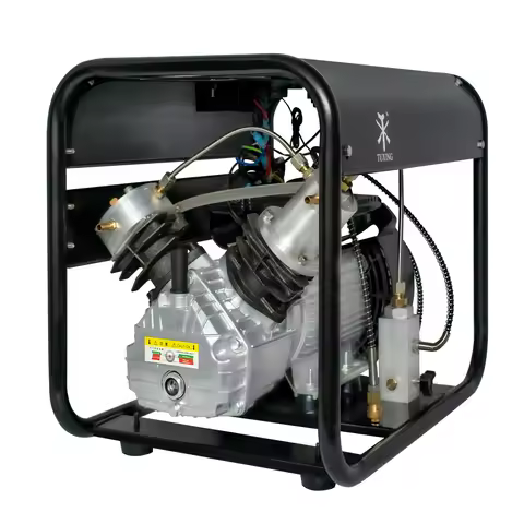 TUXING 300Bar Set Pressure PCP Air Compressor 4500Psi High Pressure Compressor for Diving Scuba Tank