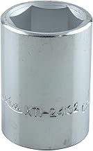 K Tool International kti24132 3/4 Inch Drive 6 Point Chrome Socket - 1 Inch Est-ndar